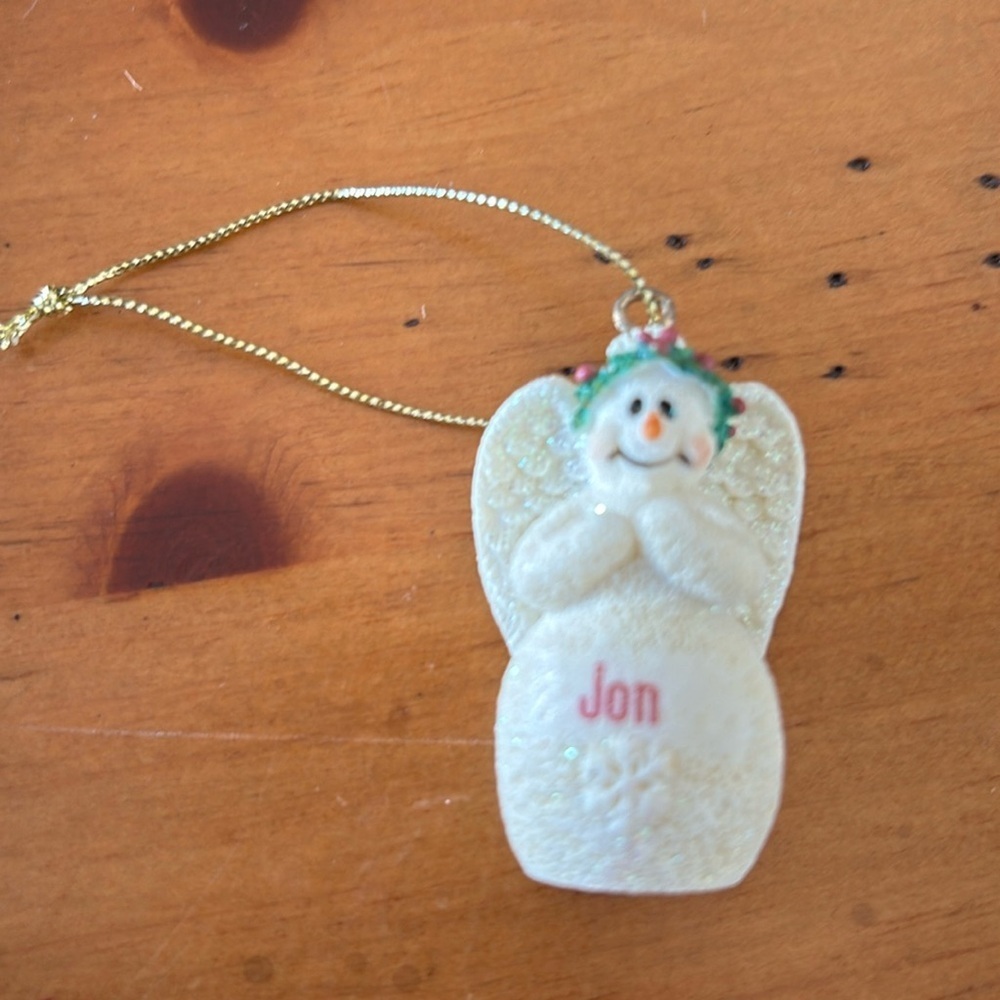 Snowman Jon Christmas holiday ornament
